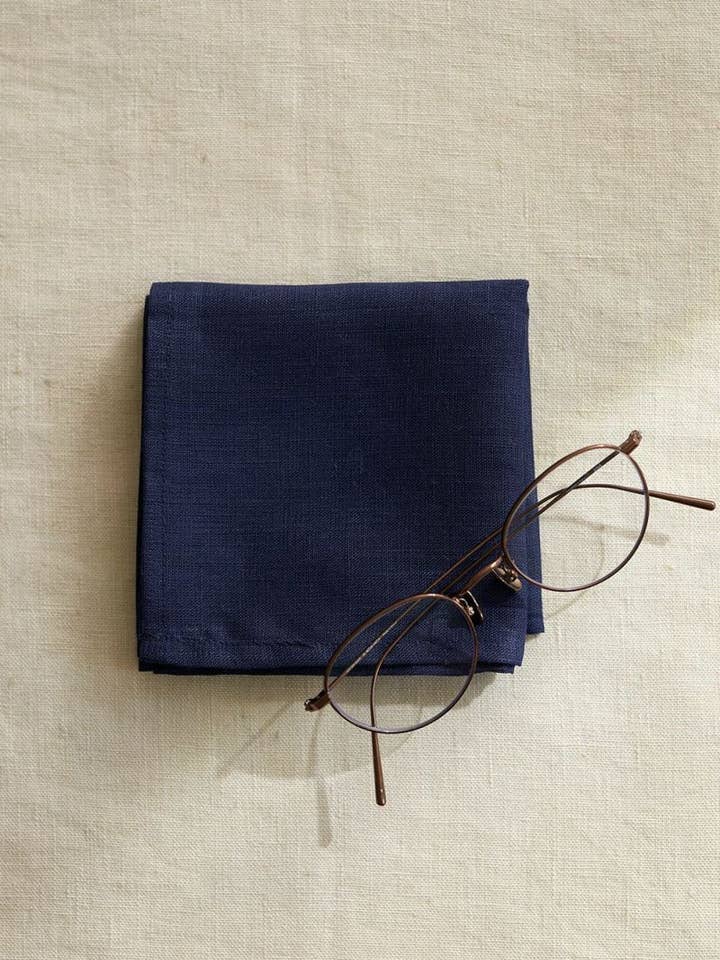 Fazzoletto Blue Indigo per la vendita all'ingrosso da parte di Fog Linen Work