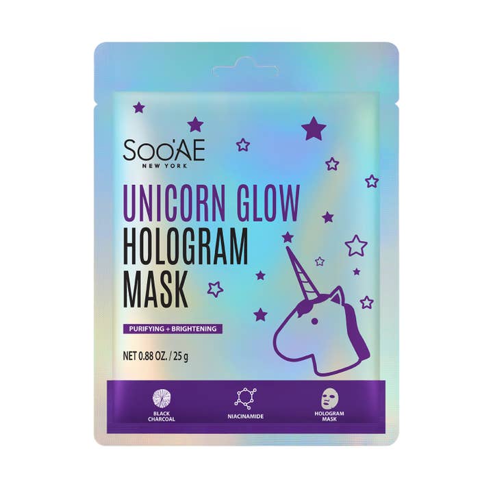 Soo'Ae – wholesale Skincare face mask – Unicorn Glow Hologram Mask