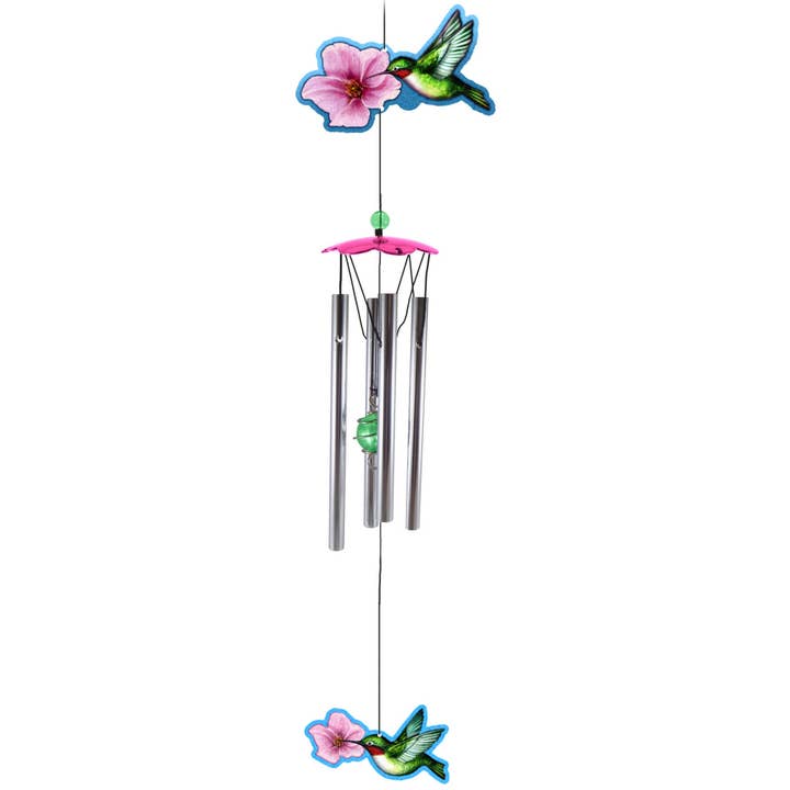 Carillon à vent en métal Hummingbird pour la vente par Spoontiques, Inc