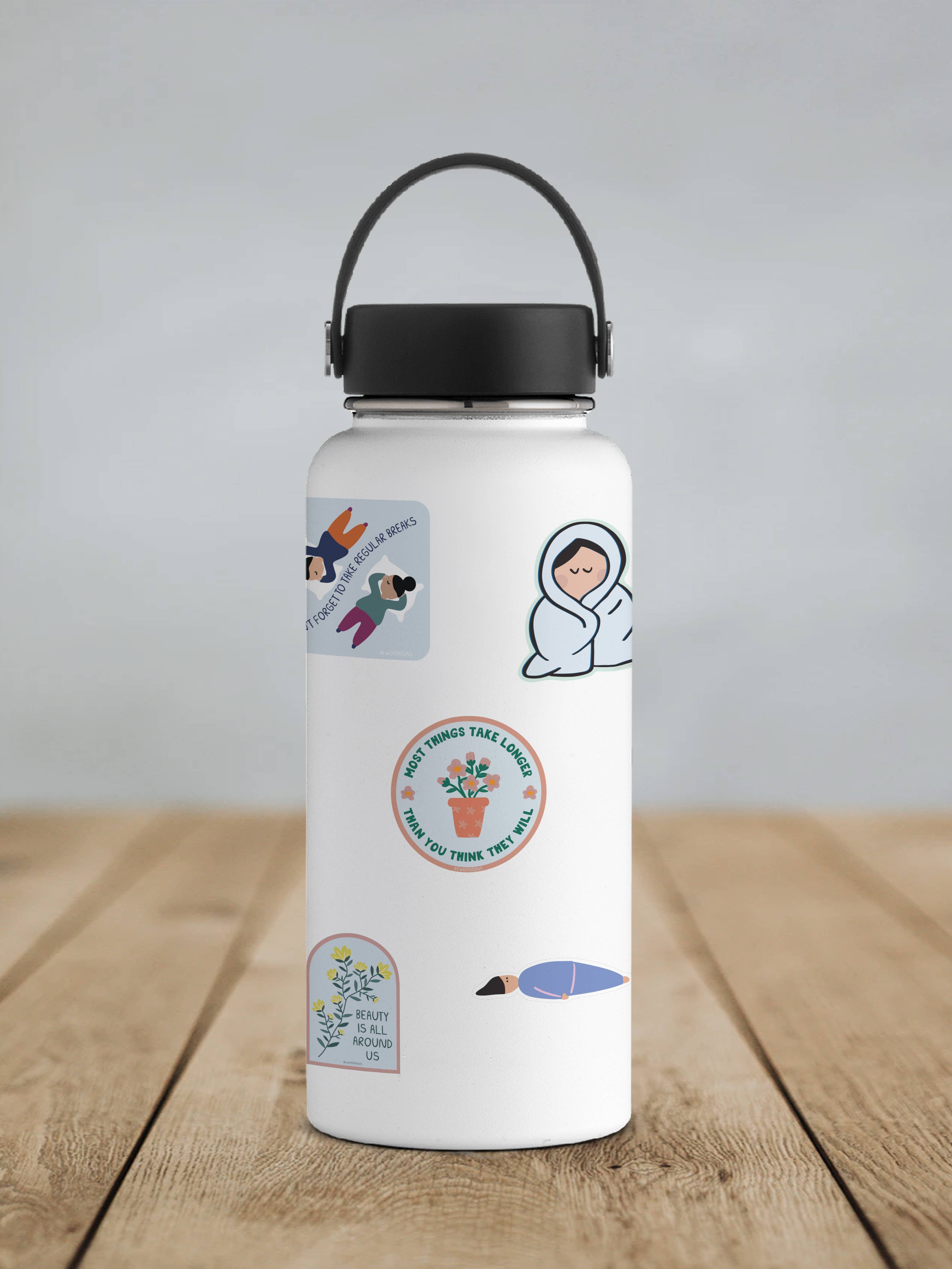 Kwohtations - Vendita all'ingrosso Adesivo - Le cose richiedono più tempo Adesivo in vinile opaco per piante1