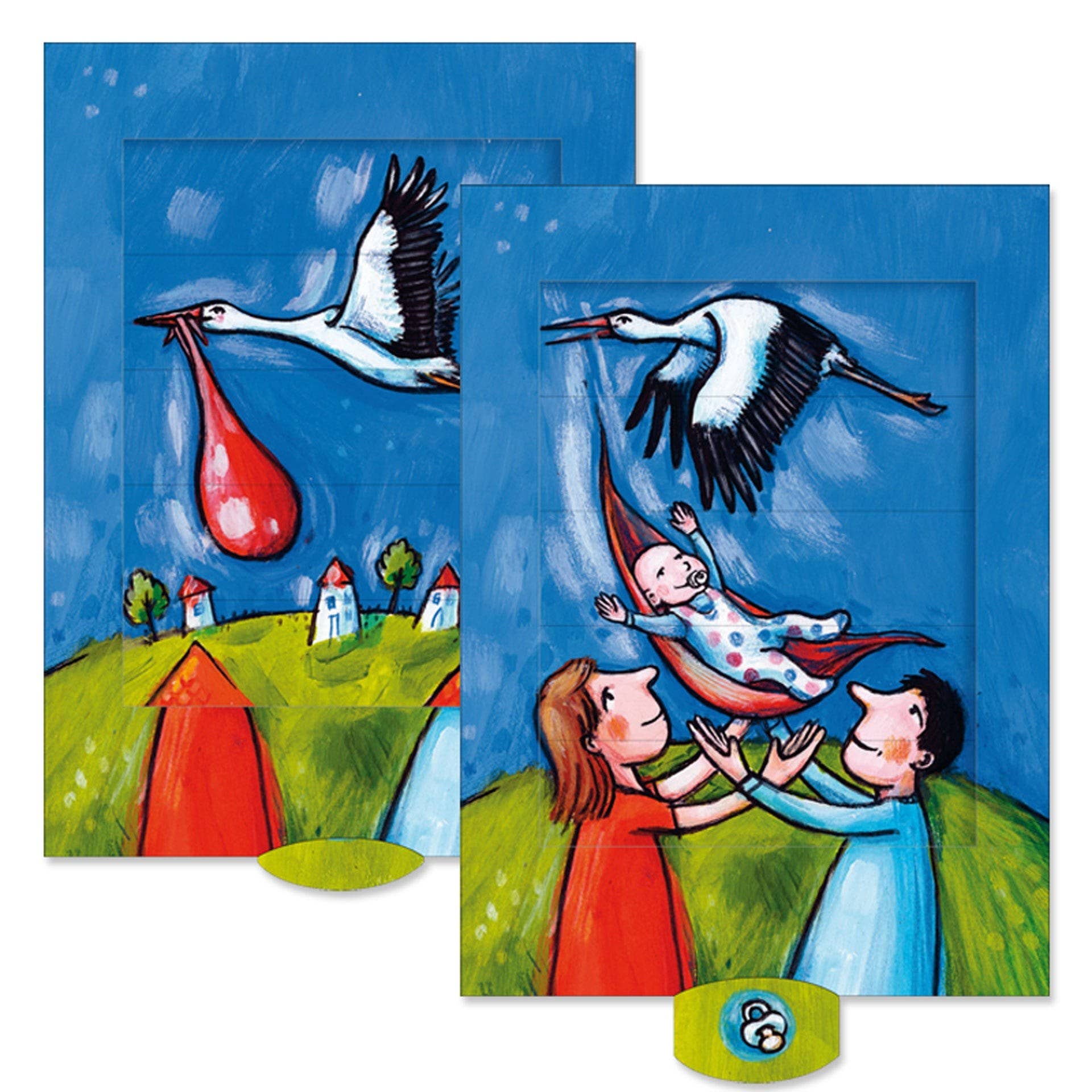 Curiosi - Wholesale Everyday Greeting Card - Living Card “Stork”0