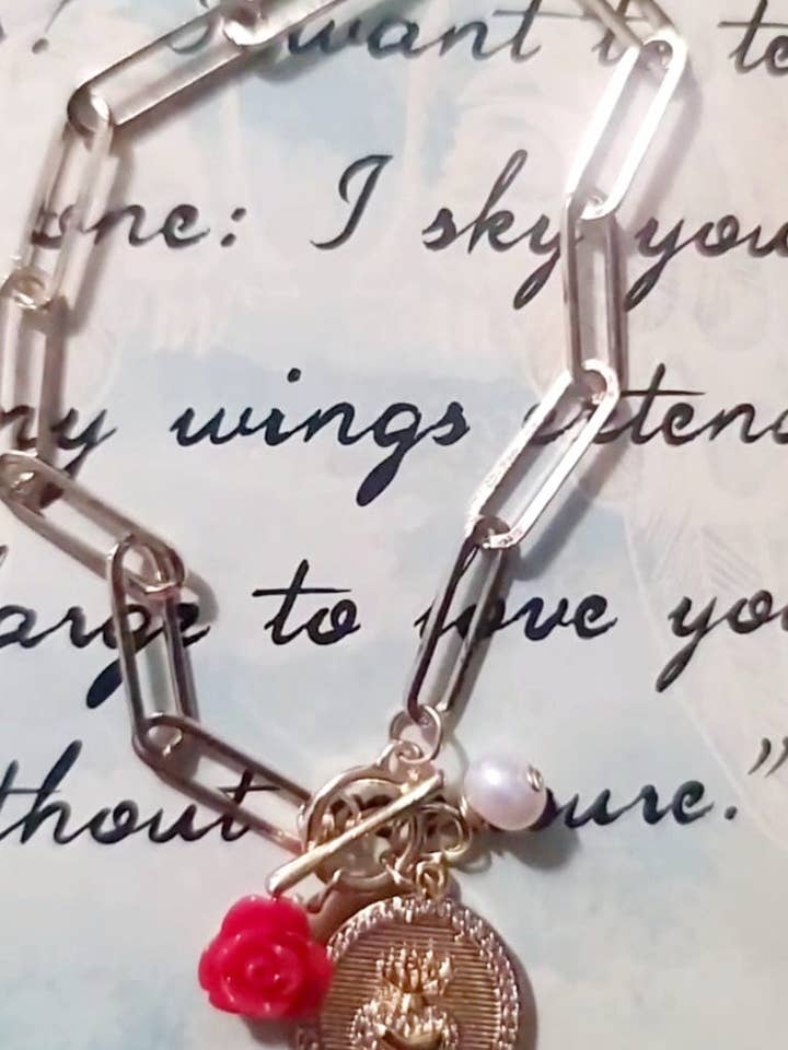 Sagrado Heart Charm Bracelet for wholesale by ilaments