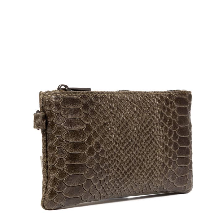 FIRENZE ARTEGIANI - Wholesale Clutch Bag - Women's - Fiorella Women's Handbag. Genuine Leather Suede Engraved5