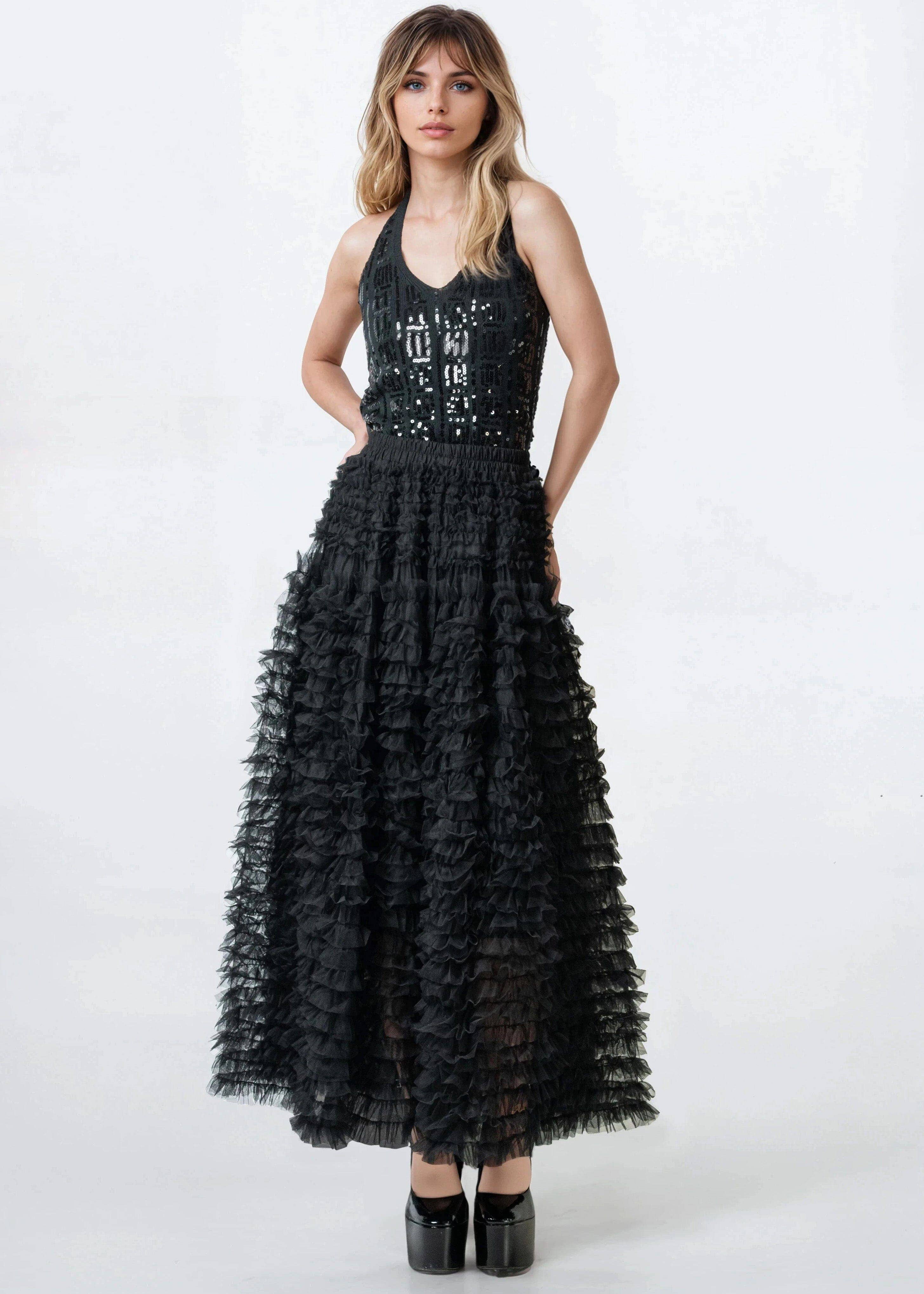 KATE HEWKO - Wholesale Skirt - Women's - Drama Tulle Ruffle Skirt4