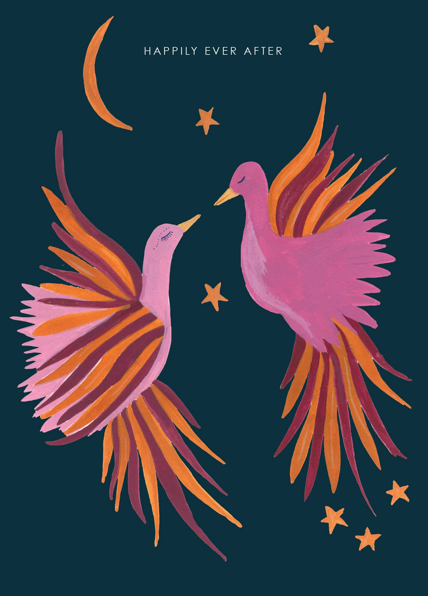 Hutch Cassidy (Greetings Cards and Paper Goods) - Wholesale Love Card - 'Phoenix Night Sky' Greetings Card1