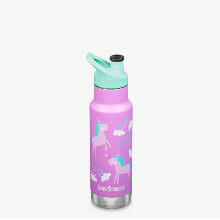 Klean Kanteen - Wholesale Water Bottle - 12oz Classic Kid's Insulated Water Bottle with Sport Cap - SALE