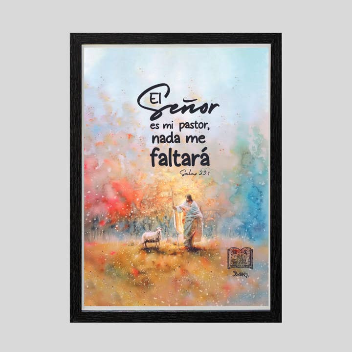 El Señor es mi pastor - Framed Interactive Wall Art for wholesale by Dara Arts & Gifts