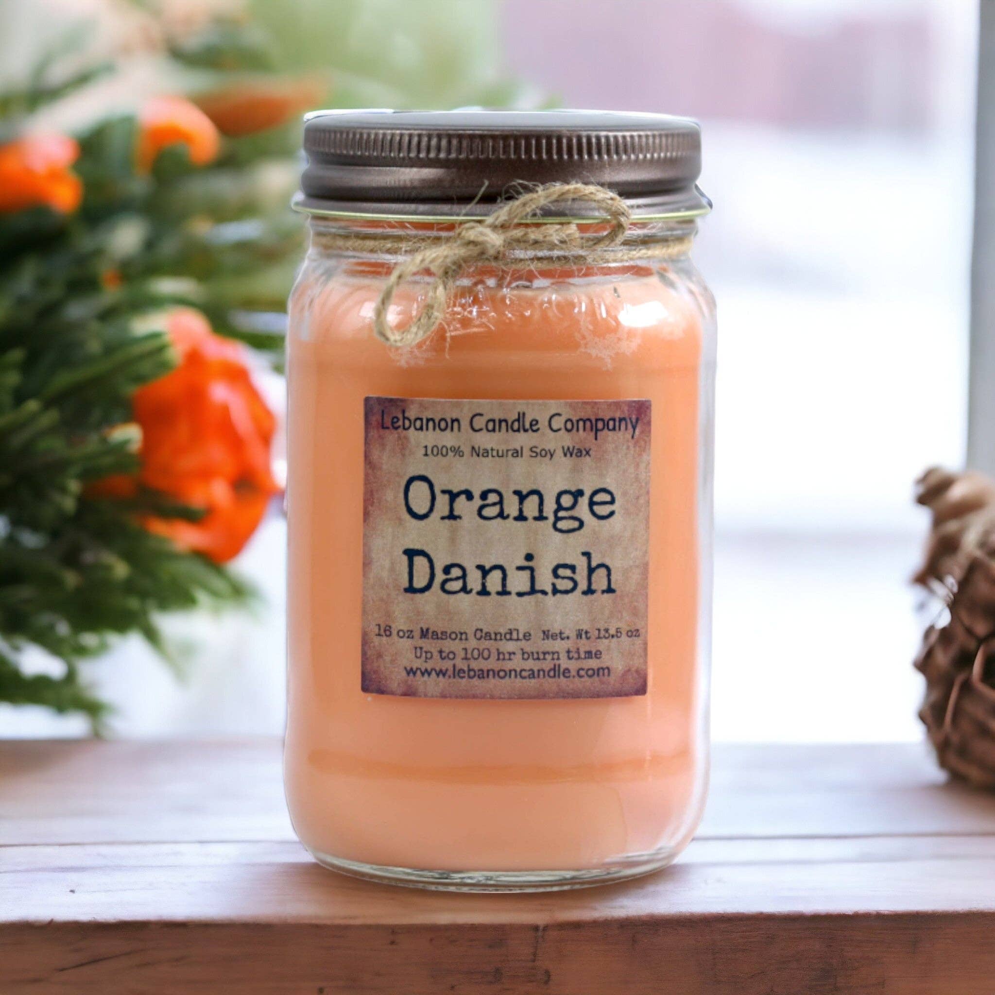 Lebanon Candle Company - Wholesale Jar/Filled Candle - Orange Danish Candle2