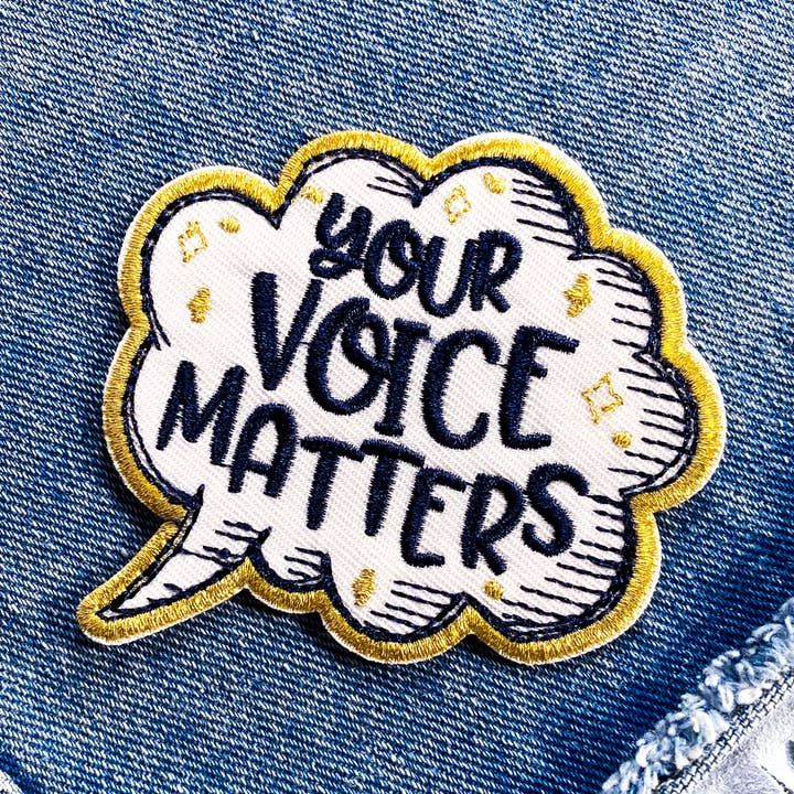 Your Voice Matters Patch | Unity Iron on Patch for wholesale by Chelzart