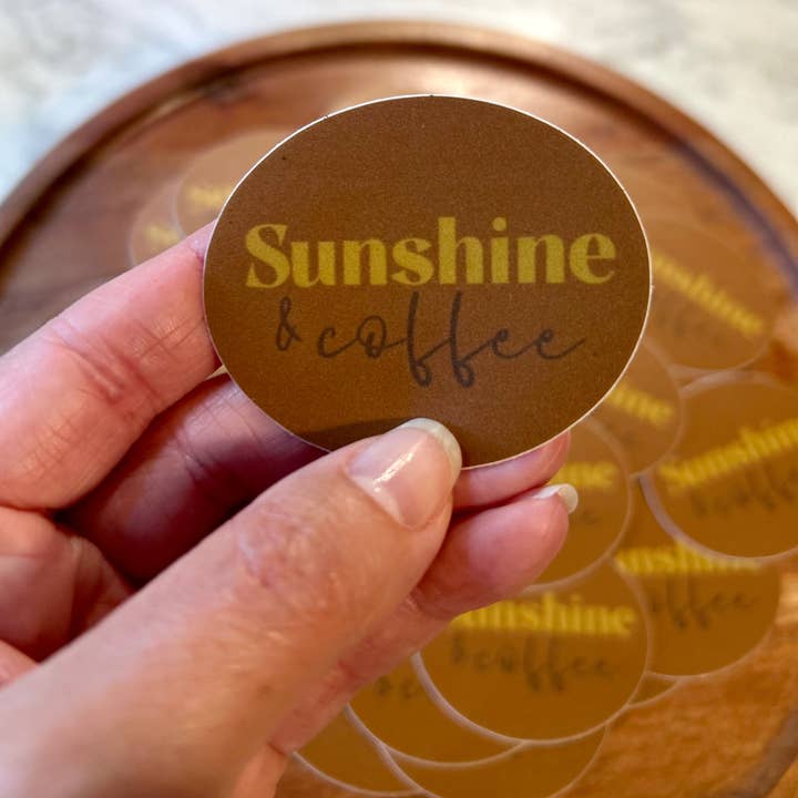 Axle Rose Co - Wholesale Sticker - Sunshine & Coffee Sticker2