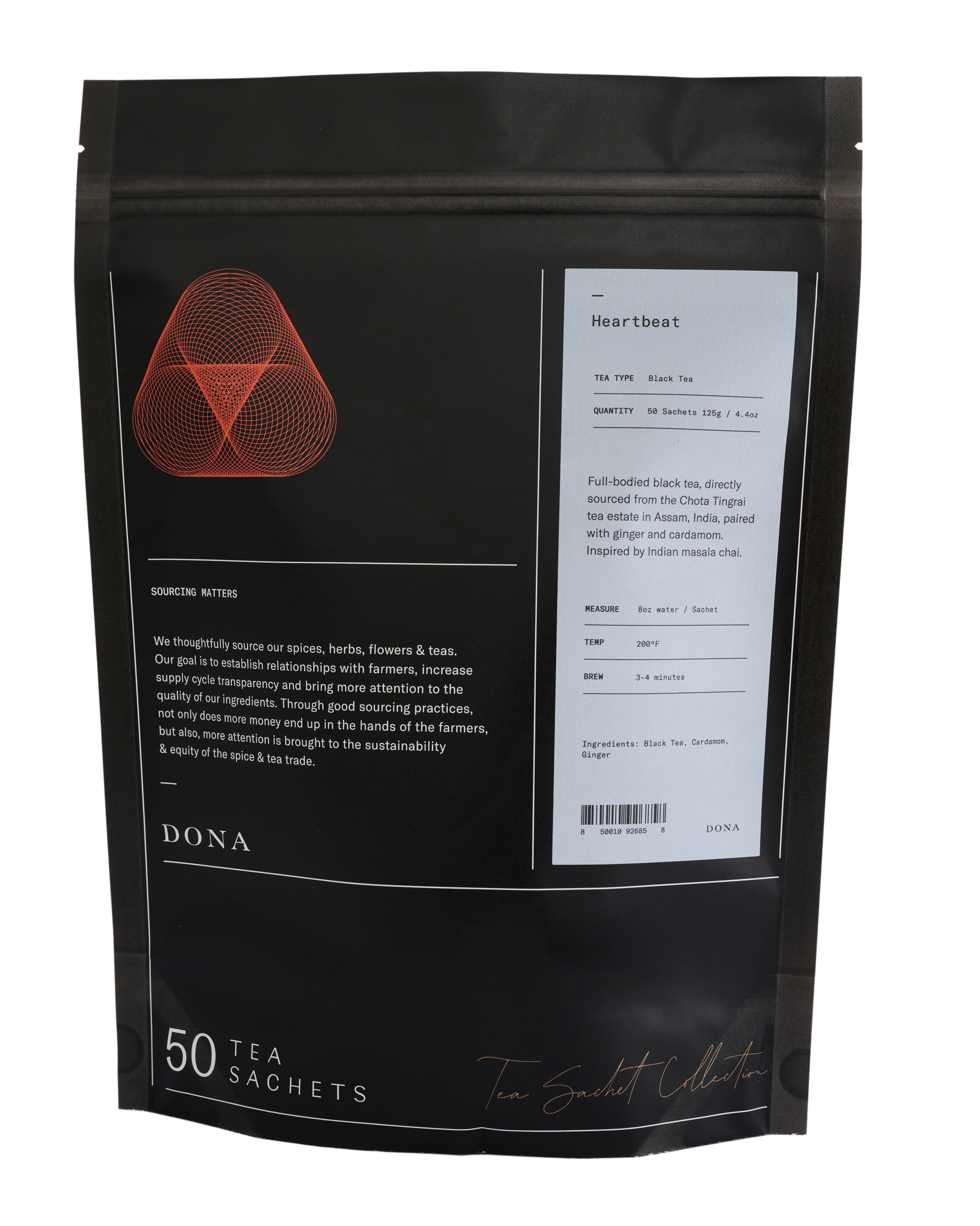 DONA – Engroshandel Teposer – Bulk poser Sort te (50 tæller)10