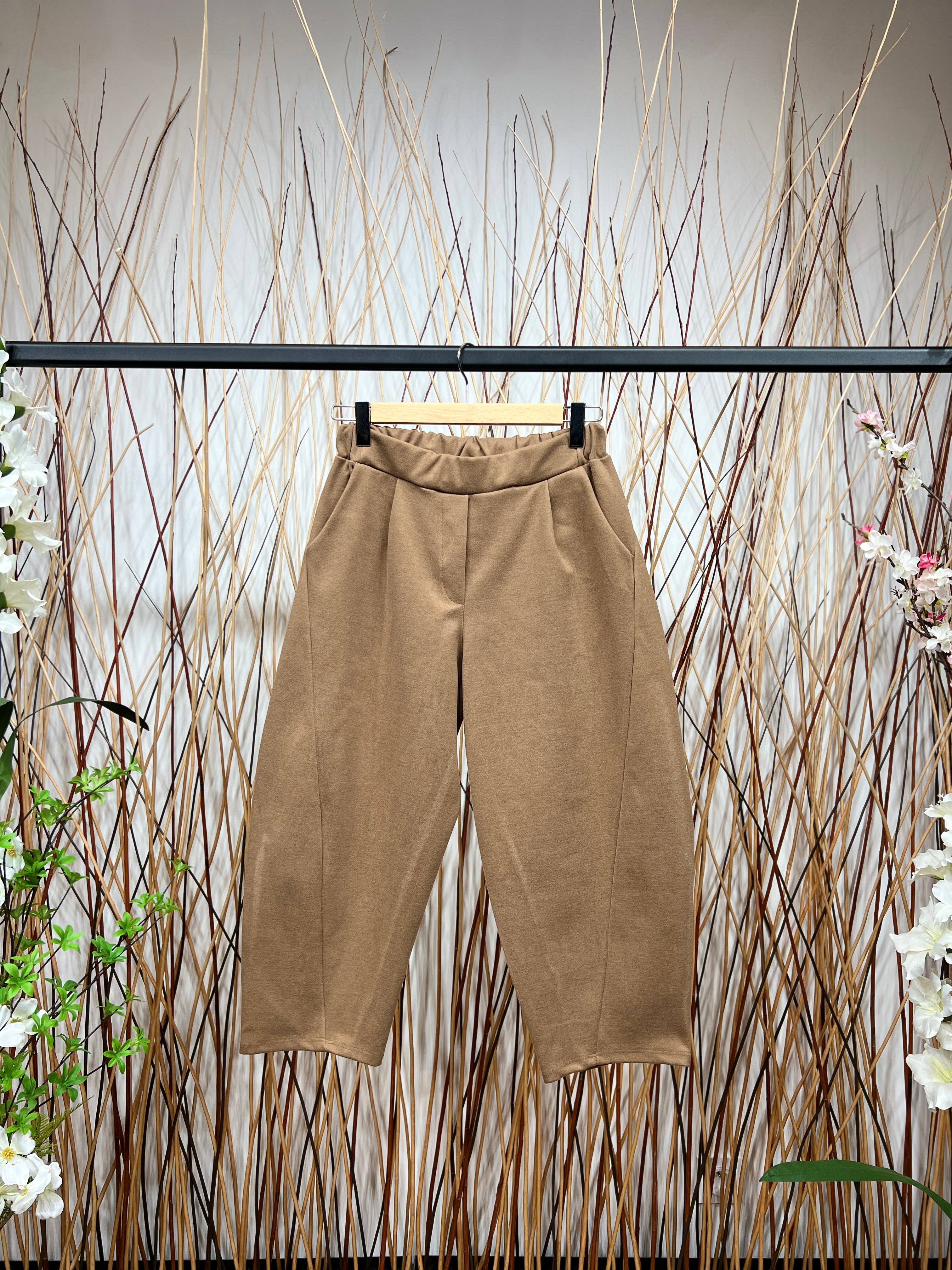 L'Emotion – wholesale Pants – Women's – Balloon Fit Elastic Waist Comfort Wide Leg Pants10