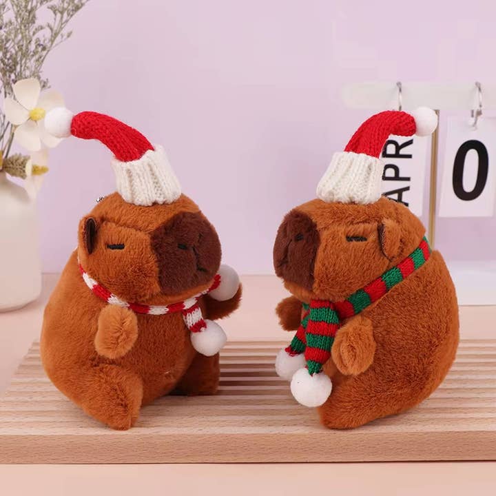 Buddha Yoga - Wholesale Keychain - Unisex - Capybara Christmas Decoration Keychain - Assorted