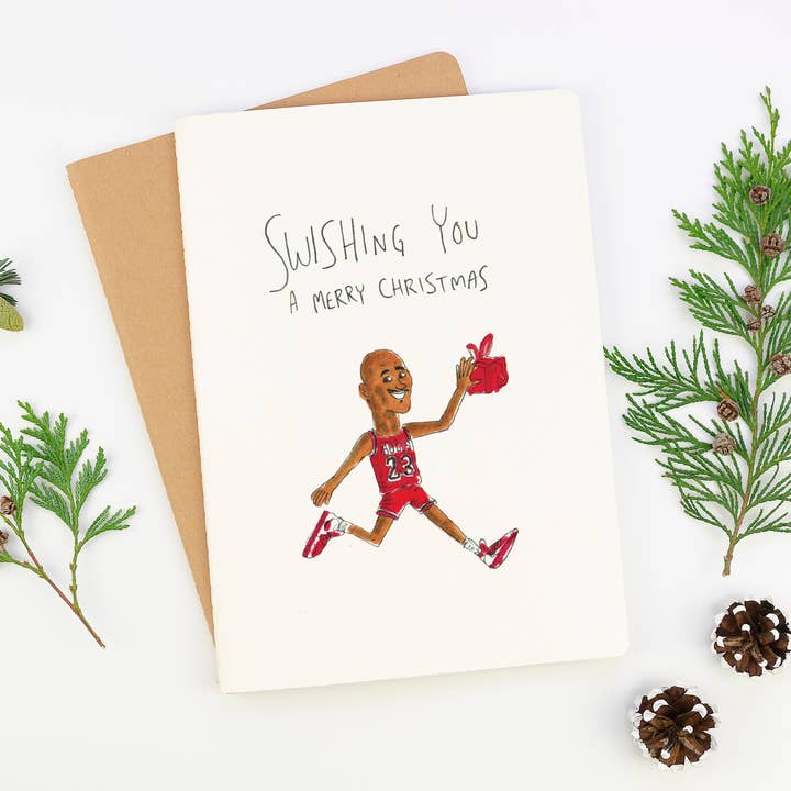 Well Drawn - Wholesale Christmas card - Swishing You A Merry Christmas3