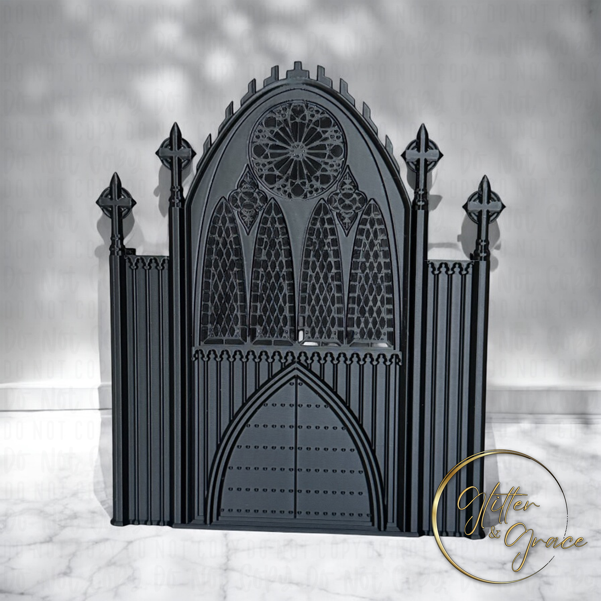 Glitter And Grace, LLC – wholesale Dekorativt bordsobjekt – Gotisk katedral2