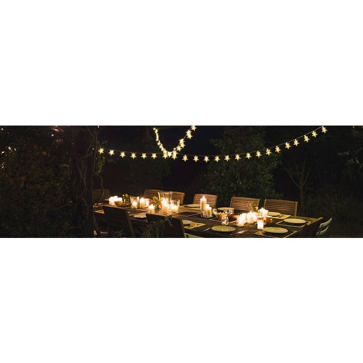 Perfect Holiday - Wholesale String Lights - 100 LED 32ft Solar String Light - Star - Warm White7