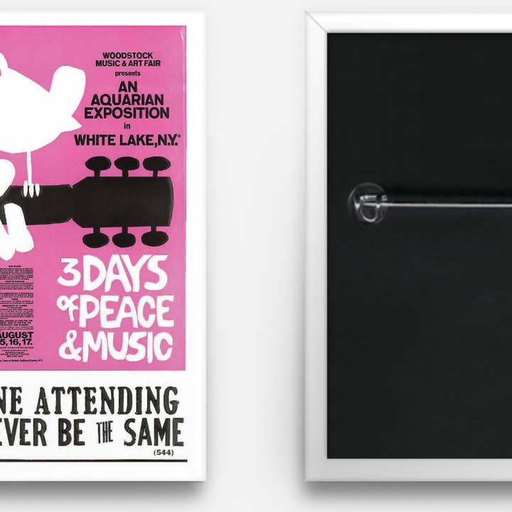 Fresh Prints of CT - Wholesale Lapel Pin/Button - Showprint Concert Poster Buttons 1.75" x 2.75"1