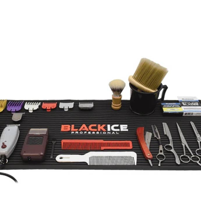 Majestic Wholesale – wholesale Skäggklippare - Herr – BLACKICE PROFESSIONELL MATTA SKYDDAR BÄNKAR OCH ARBETSPLATS