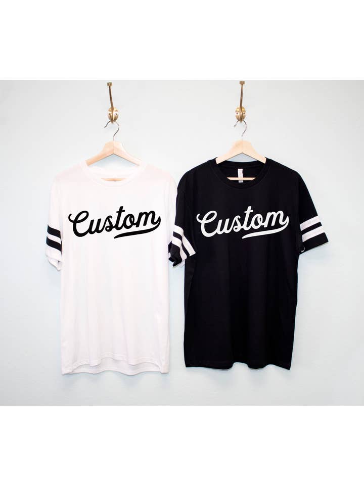 Nobullwoman Apparel - Vente T-shirt sérigraphié – unisexe - T-shirts unisexes VARSITY PERSONNALISÉS, Votre Équipe, École, Ville7