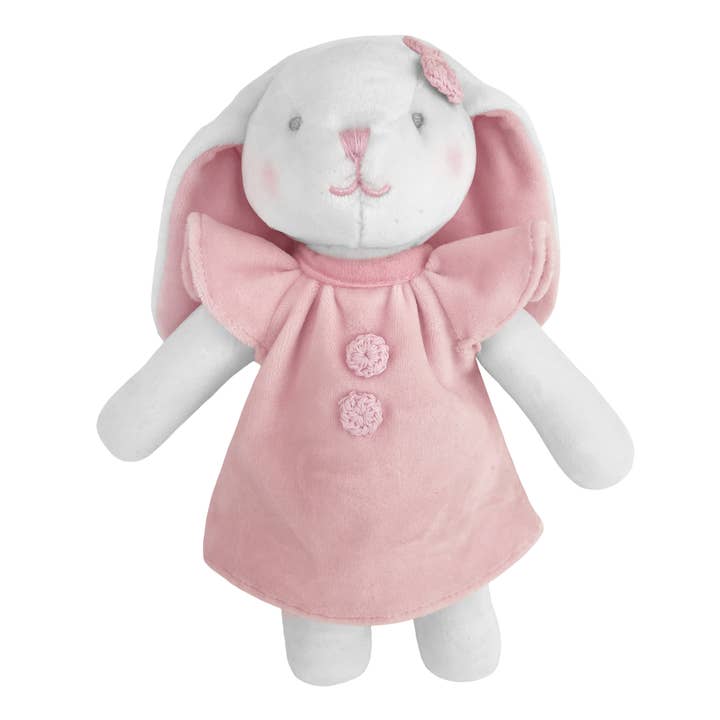 Tess the Pink Bunny knuffel voor wholesale door Petit Ami & Zubels