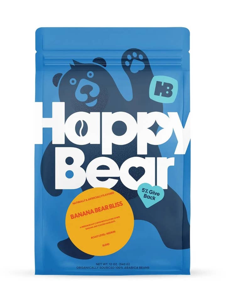 Banana Bear Bliss for wholesale by Happy Bear Coffee Company