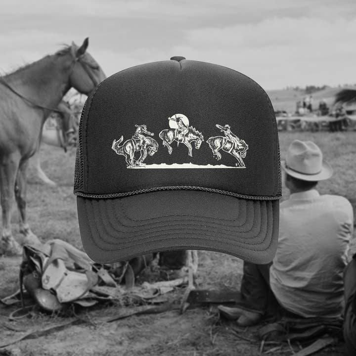 Cappello da camionista Bucking Bronc Rodeo per la vendita all'ingrosso da parte di Loose Cinch