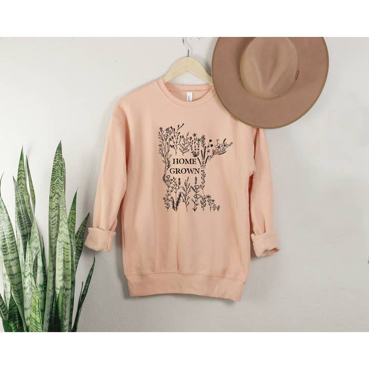 Rosa Mae Co - Wholesale Grafisch sweatshirt - Dames - Bella Canvas Minnesota-sweatshirt met ronde hals en bloemenprint5