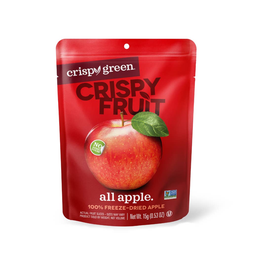 Crispy Green - Wholesale Dried/Dehydrated Fruit - Freeze Dried Apple 15g, Single