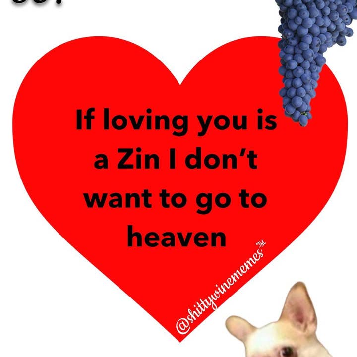 Se Loving You é um Zin Não Quero ir ao Céu Autocolante dos Namorados por atacado de Shitty Wine Memes