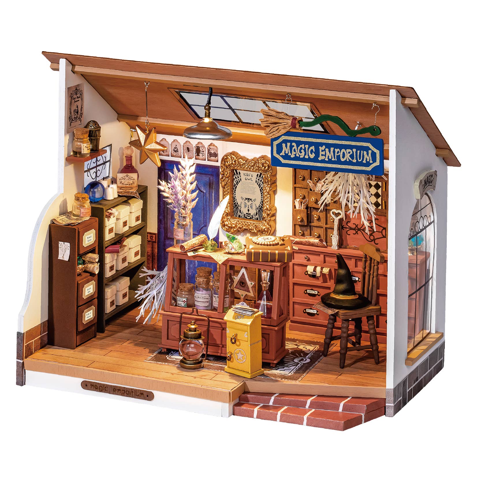 Robotime - Wholesale DIY Craft Kit - DG155 Kiki's Magic Emporium DIY Miniature house Wooden4