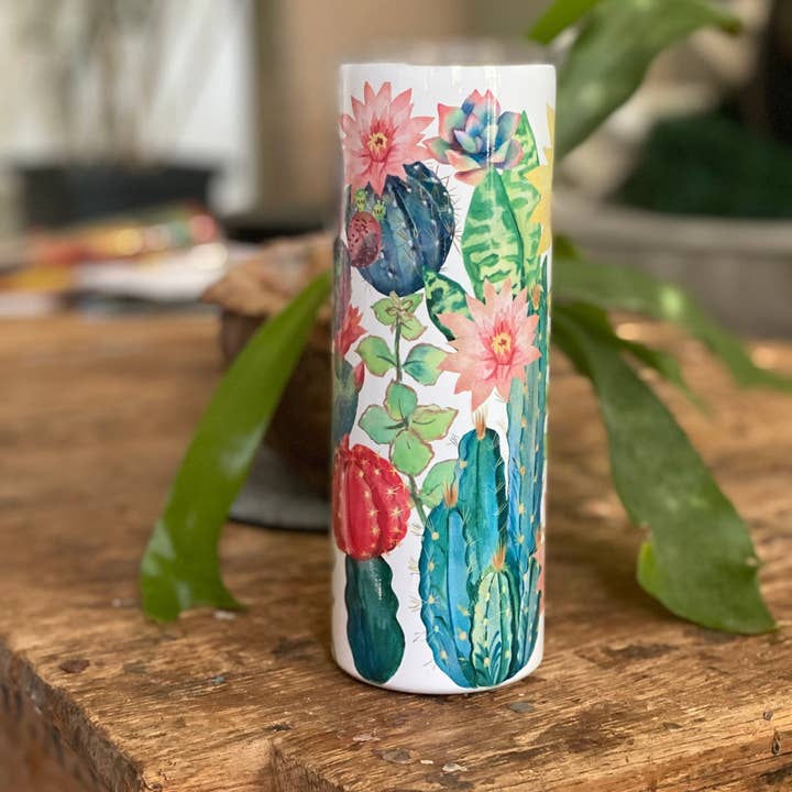 Copo de cacto aquarela por atacado de 34Designed