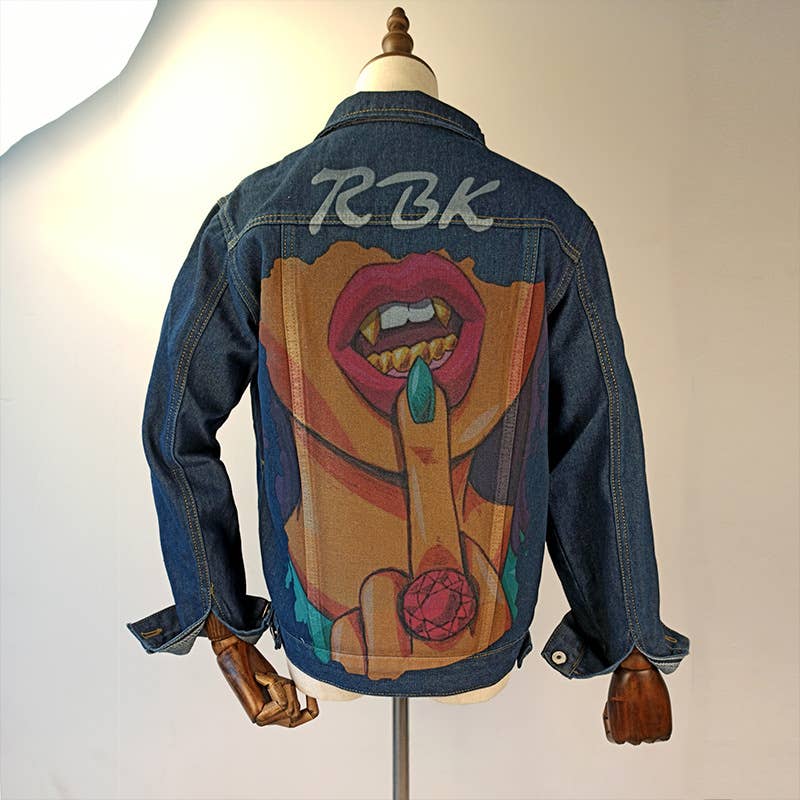 Tourtiwi - Wholesale Denim Jacket - Women's - Printed autumn and winter denim jacket3