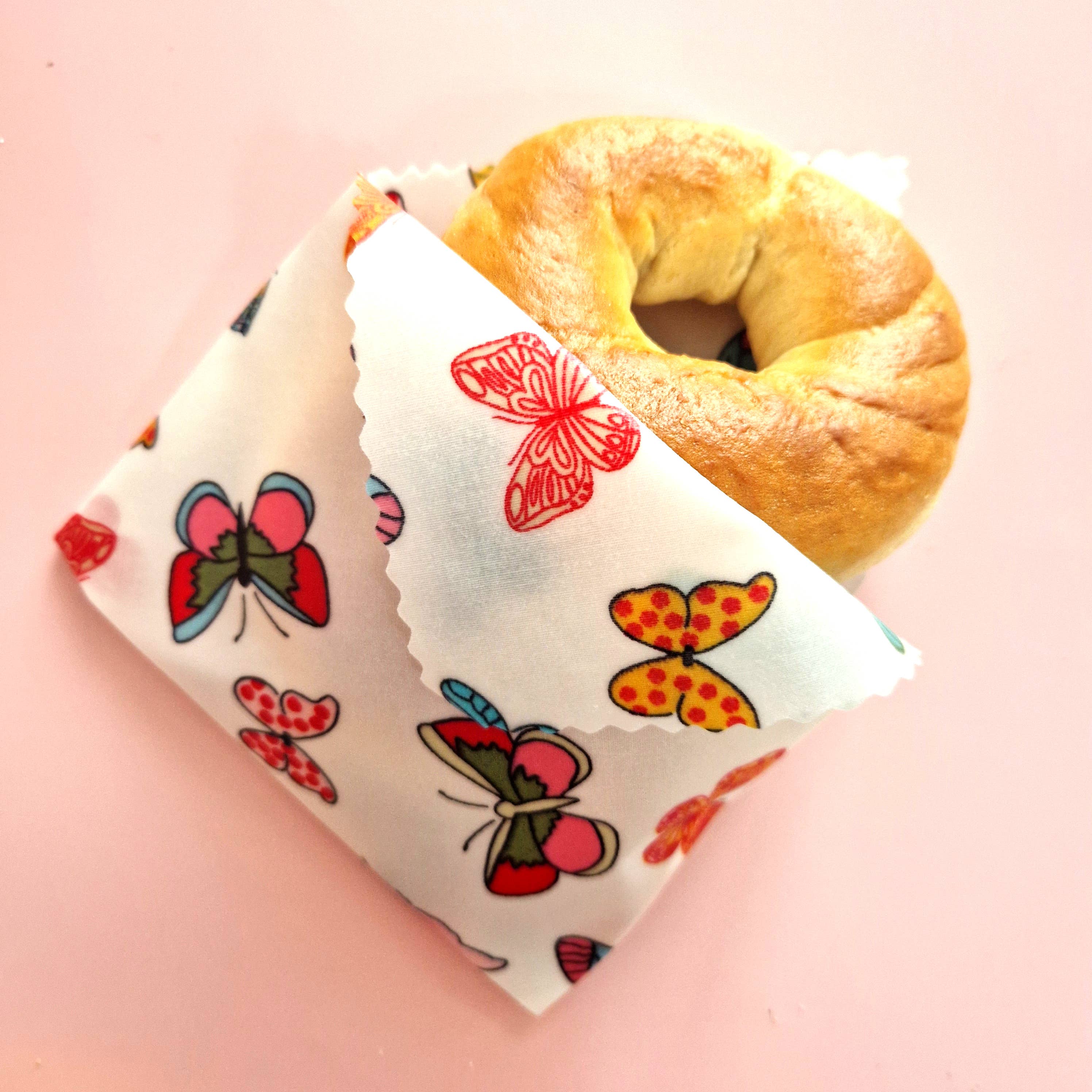 Honey Bee Good - Vendita all'ingrosso Involucro/sacchetto per alimenti - 3 (L,M,S) INVOLUCRI in CERA d'API FATTI A MANO | Farfalle5