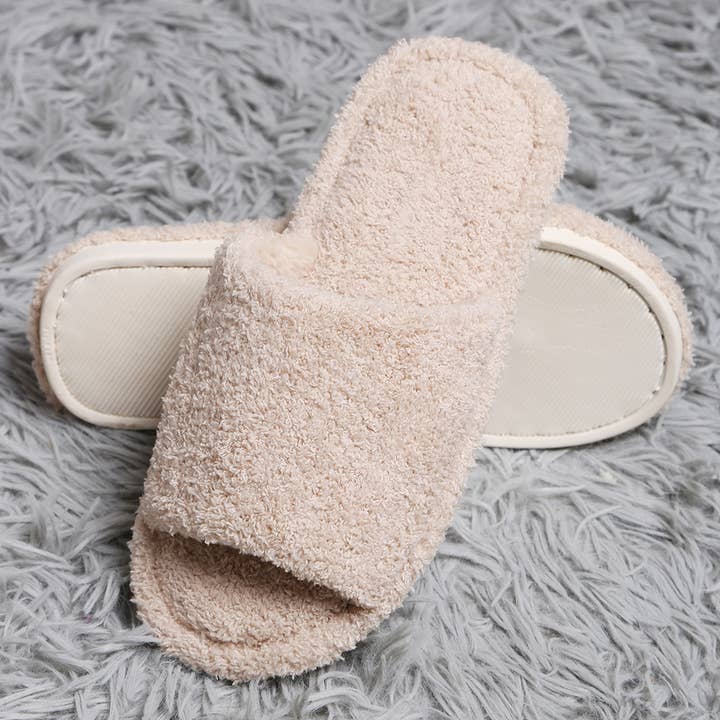 Sensibling Corp. - Vente Chaussons – femme - Chaussons d'intérieur souples à bout ouvert pour la maison1