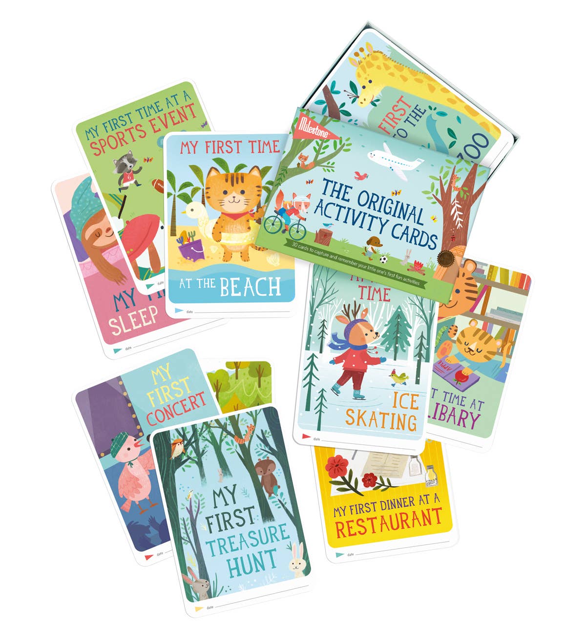 Milestone® - Wholesale Mijlpalen-kunst/memento - Kinderen en baby - Activiteiten mijlpaalkaarten - 6 sets in toonbankdisplay2