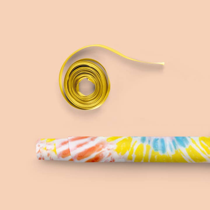 MELLOWWORKS - Wholesale Wrapping Paper Roll - TIE DYE Gift Wrap (ROLL)