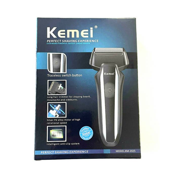 HASHIR PRODUCTS - Wholesale Electric Shaver - Men's - Kemei Men's Rechargeable Shaver with Two Blades