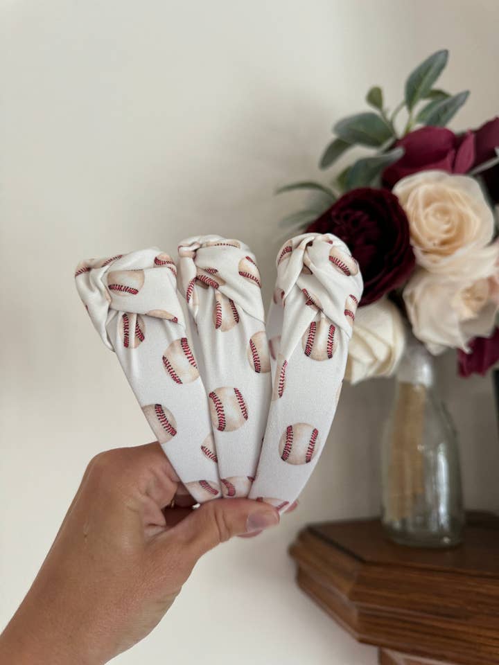 Baseball Topknude Hårdt Knudret Hårbånd til Mødre for engroshandel hos Brynnbands