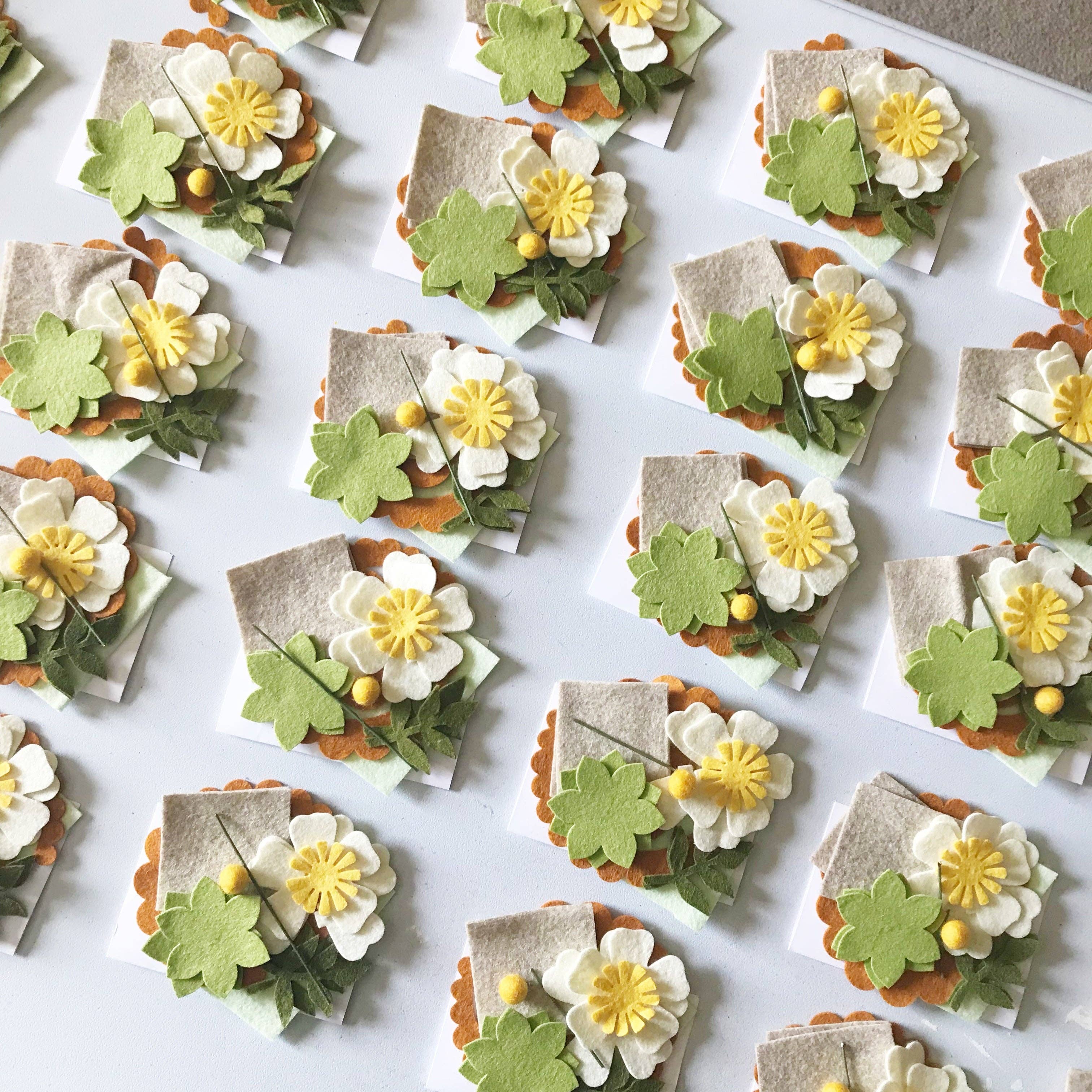 Heartgrooves Handmade - Wholesale DIY Craft Kit - Mini Felt Flower Craft Kit | Autumn Succulent7