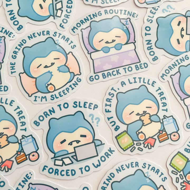 Gelly Roise - Wholesale Sticker - Snorlax Waterproof Stickers2