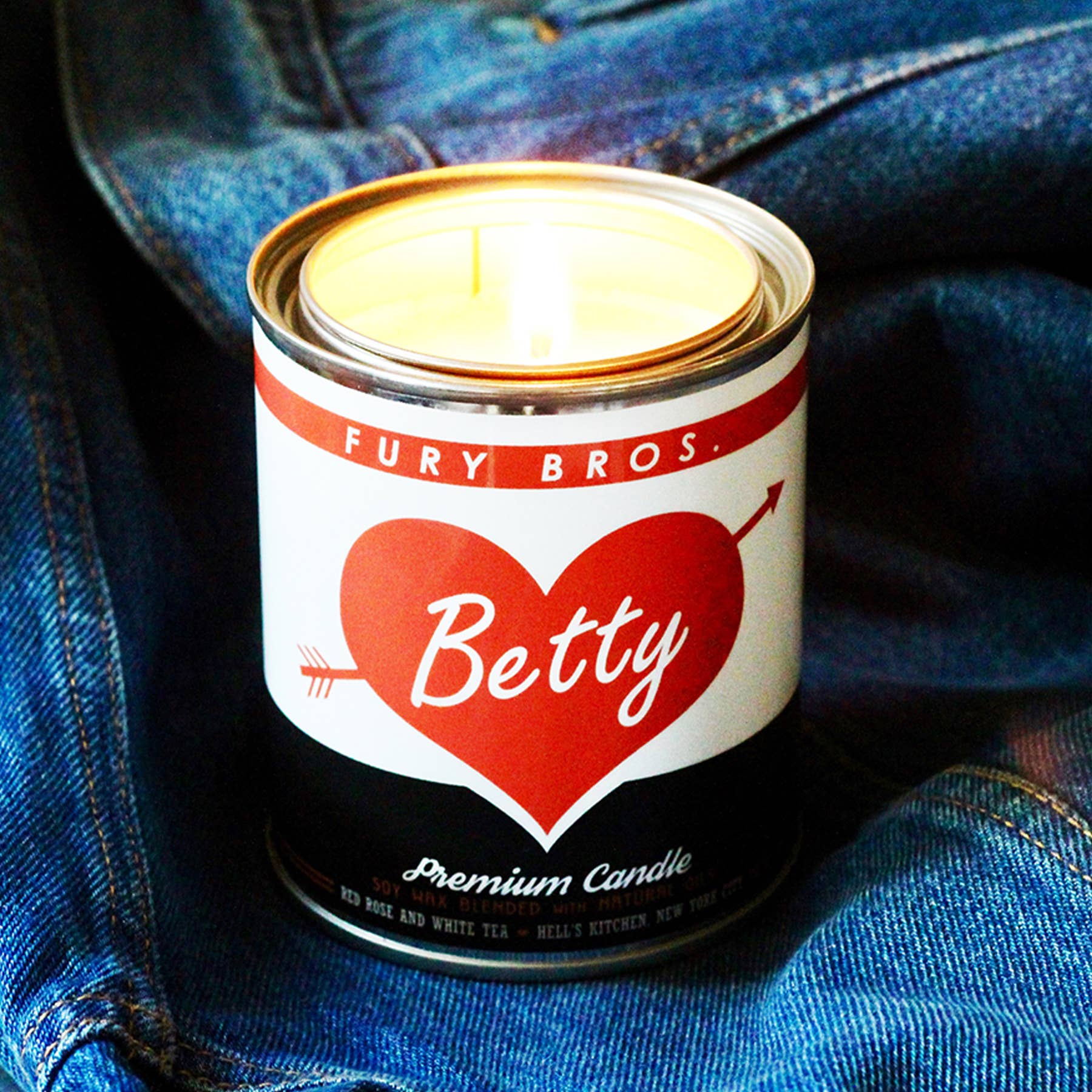 Fury Bros. - Wholesale Jar/Filled Candle - Betty Premium Candle 12.5oz1