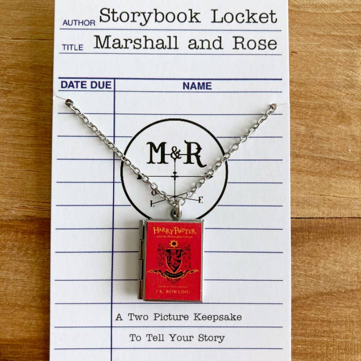 Book Locket Harry Potter - House Gryffindor for wholesale by Marshall and Rose