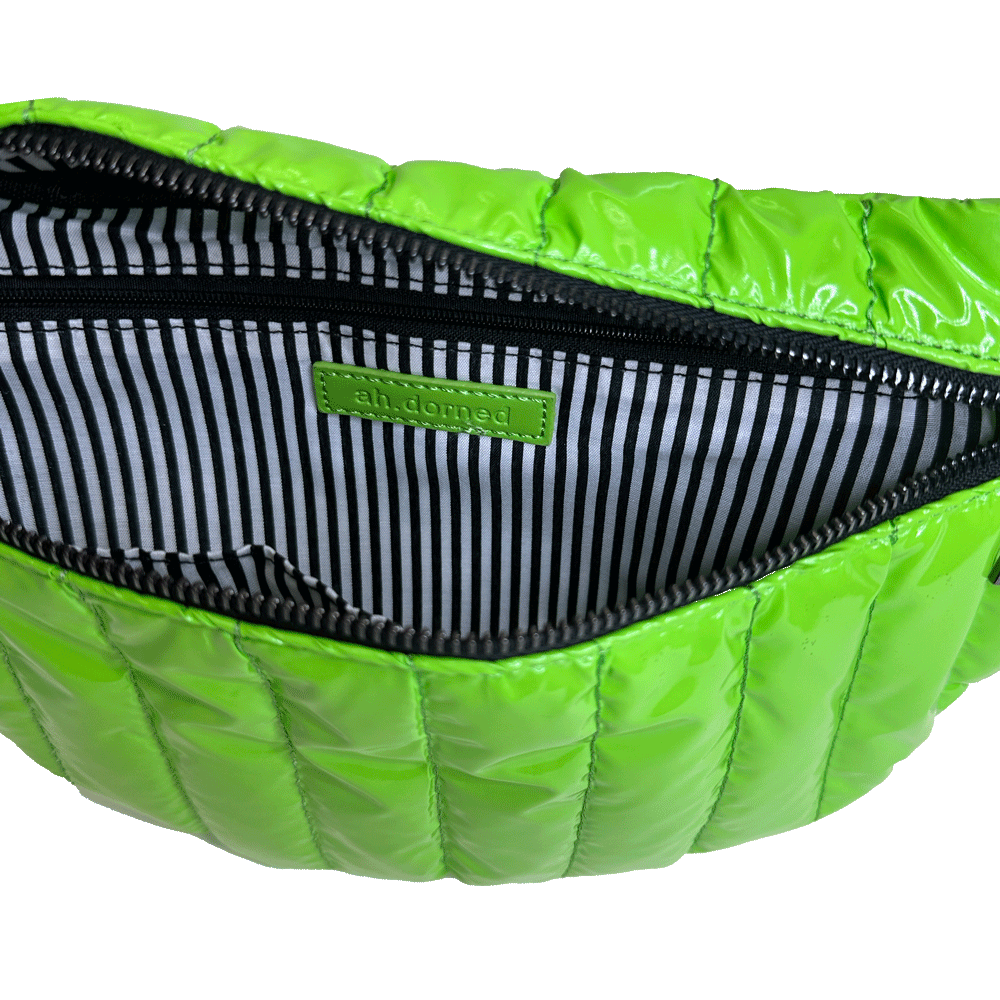 AHDORNED - Wholesale Belt Bag - Women's - Reese Quilted Sling/Waist Bag w/Black Resin Chain & 2" Solid16