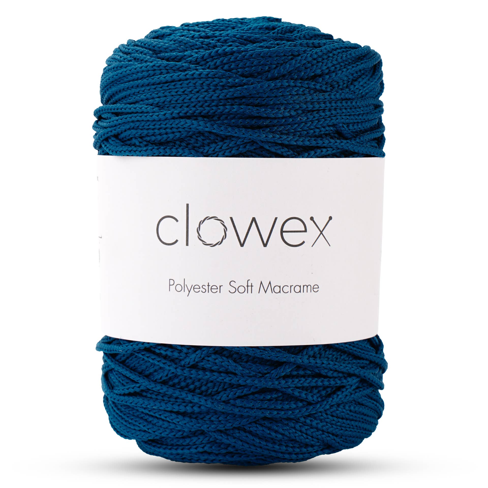 Clowex Textile LLC - Vente Fils à tricoter - Corde Macramé Douce en Polyester 2,5 mm, Fil de Corde Tressé Coloré34