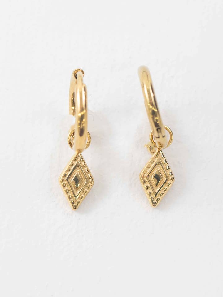 Dangle Huggie Hoop Earrings for wholesale by Lovoda