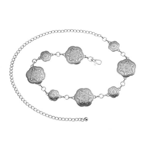 Ceinture à maillons en métal à la mode pour femmes pour la vente par Nima Accessories Inc