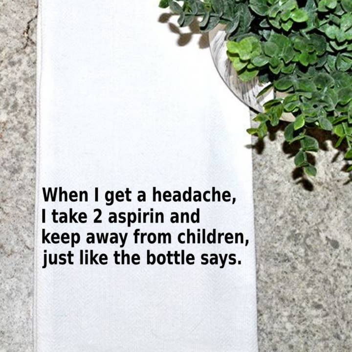 Quand j'ai un mal de tête... pour la vente par Geez Louise Goods