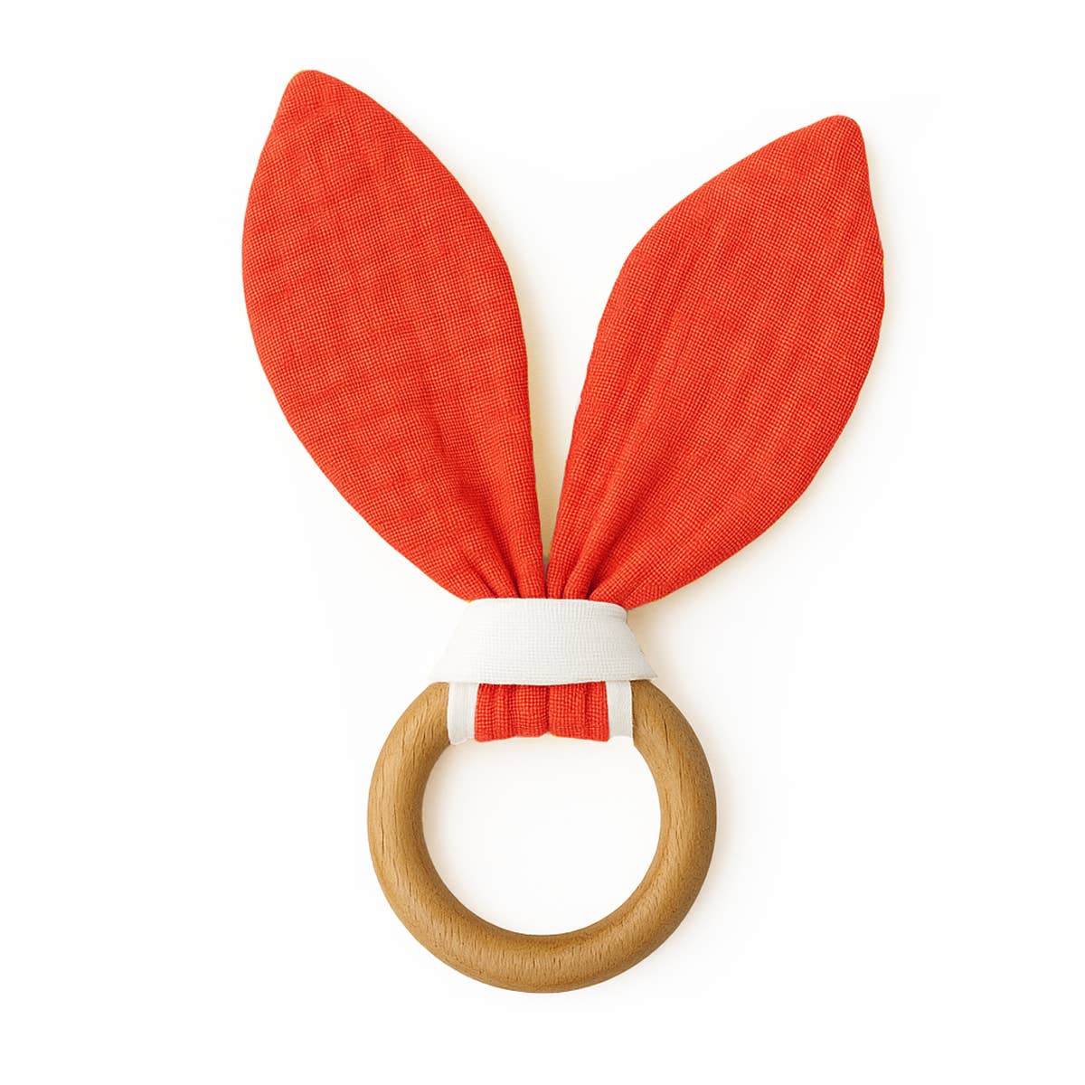 PAPATE - Wholesale Teether (Not Clip-On) - Baby - Organic Cotton Teething Ring - Strawberry0