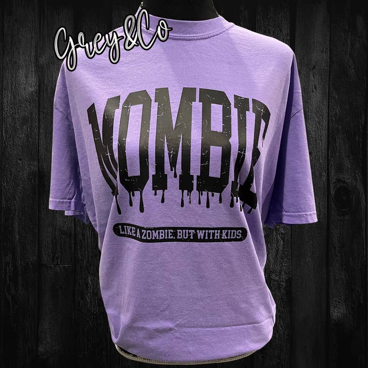 Grey&Co - Wholesale Screen Printed T-Shirt - Women's - Comfort Colors Mombie Tee