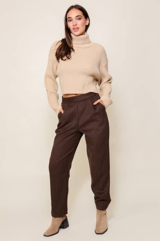 OATMEAL Mock Neck Layer Me Fall Sweater for wholesale on Faire7
